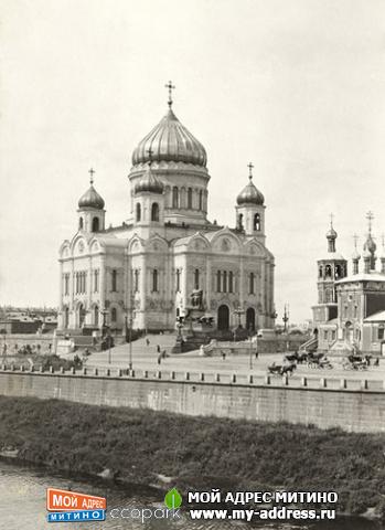 ХРАМ ХРИСТА СПАСИТЕЛЯ КРУПНЫМ ПЛАНОМ 1914 год